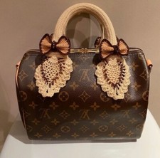 Free Shipping Handle cover crochet for LV SPEEDY 25,30,35, Alma, Keep All