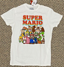 Super Mario Characters Graphic Shirt Thrifted Vintage Style Medium