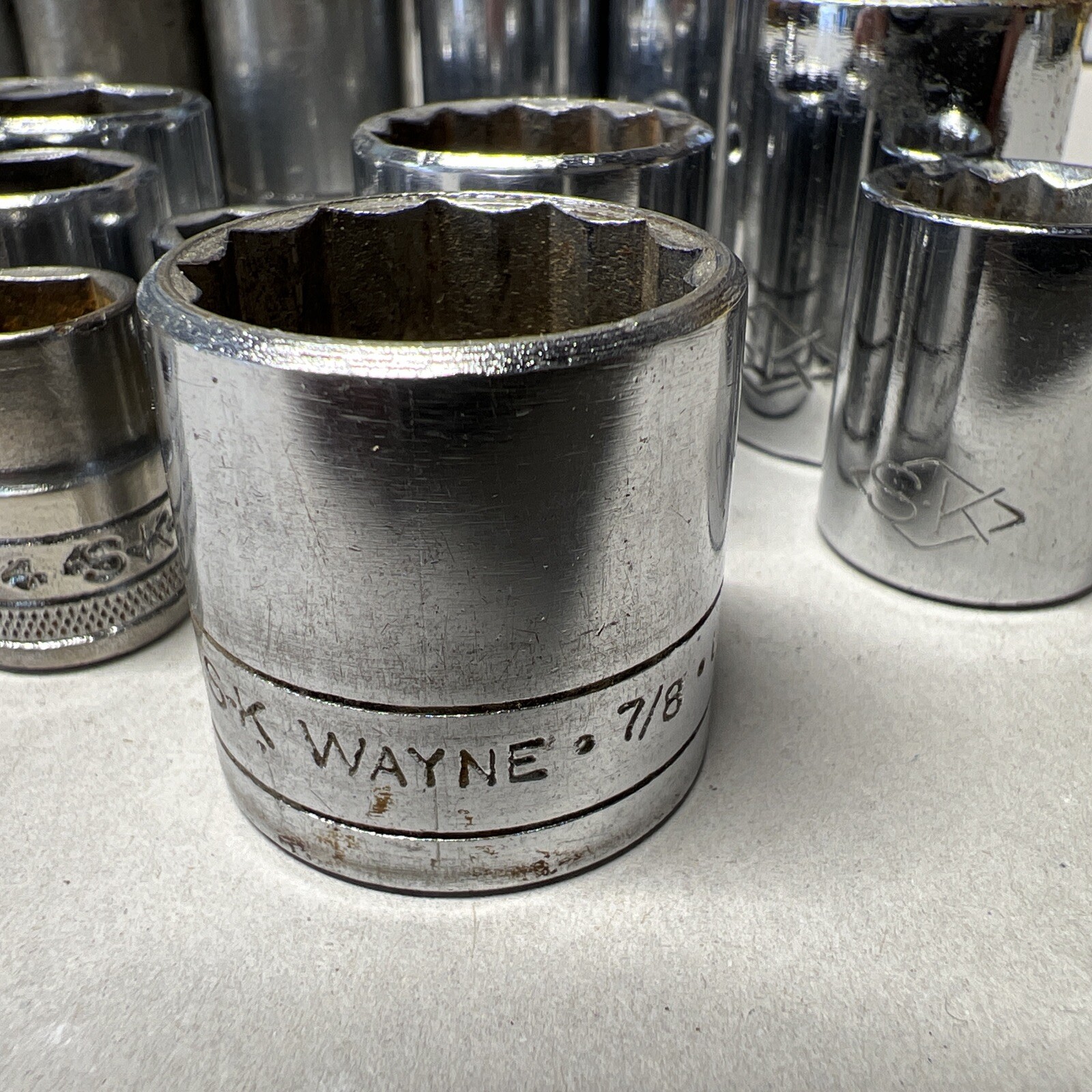 22 SK Sockets One 1/2" Drive SAE & Metric 19 3/8 Drive 2 1/4 Dr Deep