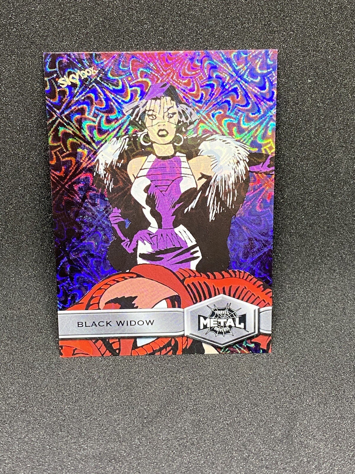 2021 Skybox Marvel Metal Universe Spider-Man Black Widow Grandiose SP #113