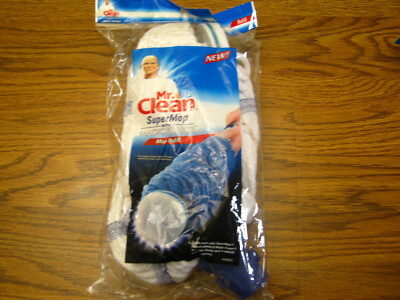 1 Mr. Clean 446997 Magic Eraser Super Mop WHITE Refill SUPERMOP Sealed Package