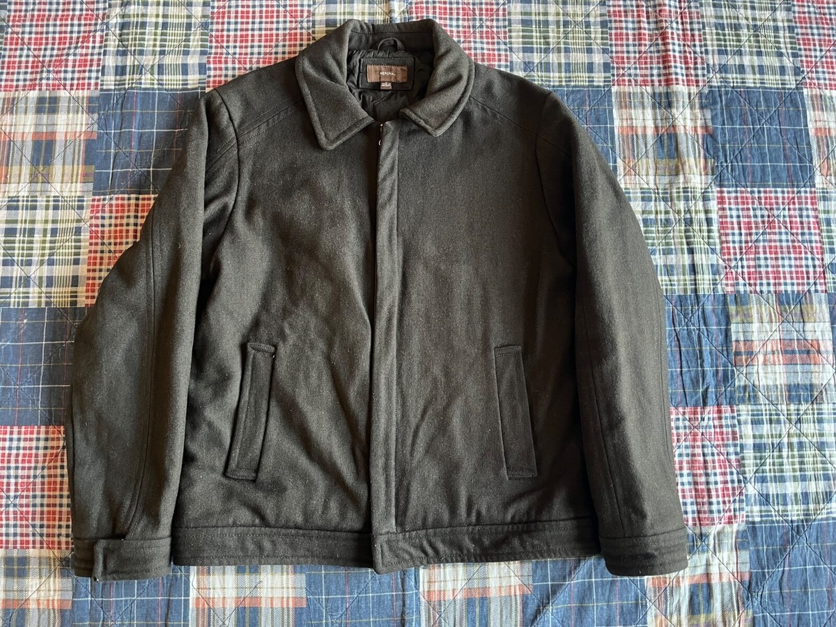Merona Men's Wool Blend Green Jacket Coat Size Medium | eBay