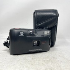 Minolta Freedom 50N Focus Free DX Auto Point And Shoot Film Camera TESTED