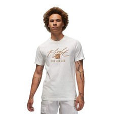 T-SHIRT NIKE JORDAN FLIGHT ESSENTIAL GFX TEE "SAIL" FB7399 133 BIANCO ORIGINALE