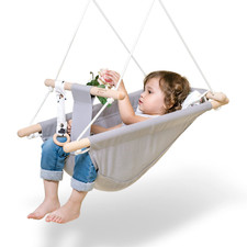 Baby Swing for Infants and Toddler, Canvas Baby Hammock Swing Indoor and Outdoor