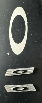 OAKLEY SUTRO LITE SWEEP SUNGLASSES REPLACEMENT SIDE LOGO ICON SILVER & BLACK