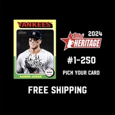 2024 Topps Heritage - Cards #1-250 - You Pick & Complete Your Set (QTY)
