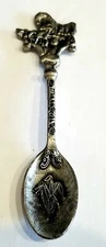  VINTAGE NEBRASKA CORNHUSKER STATE CORN WAGON TRAIN COLLECTOR'S  MINIATURE SPOON