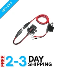 Fast Charging Motorcycle USB Port Kit - Waterproof with Short Circuit Protection