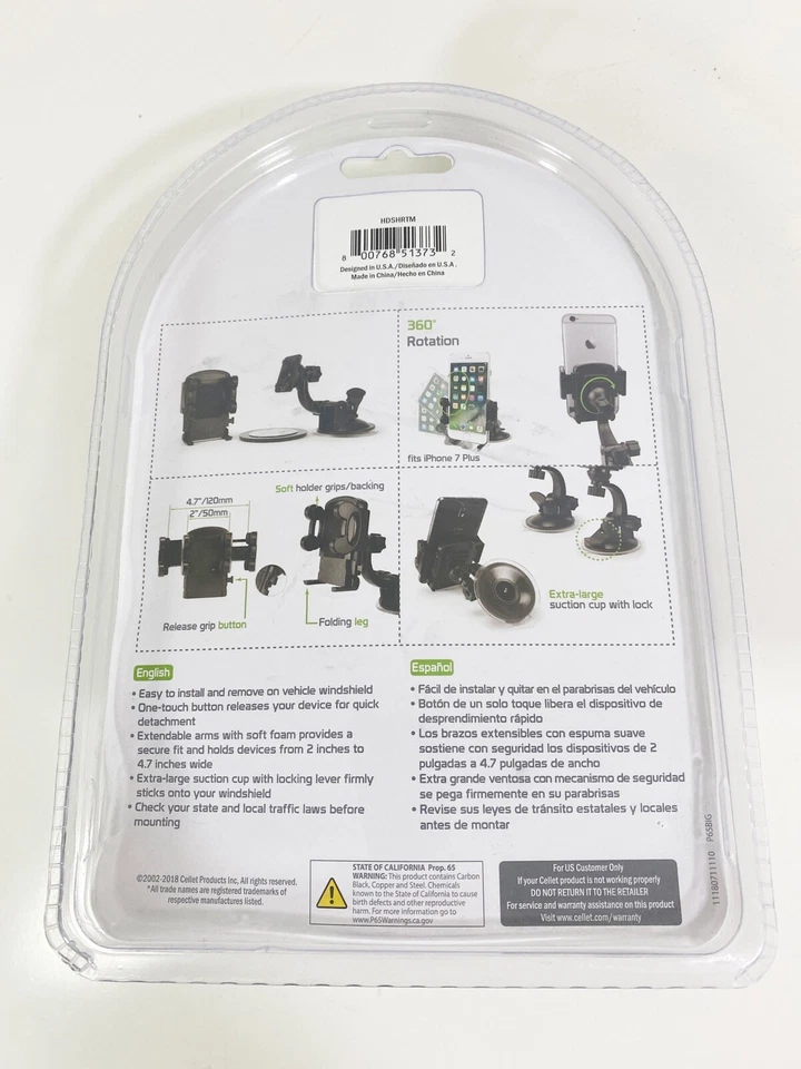 Cellet Smart Phone Holder Mount Windshield Mount (BRAND NEW SEALED) - Image 3 of 4