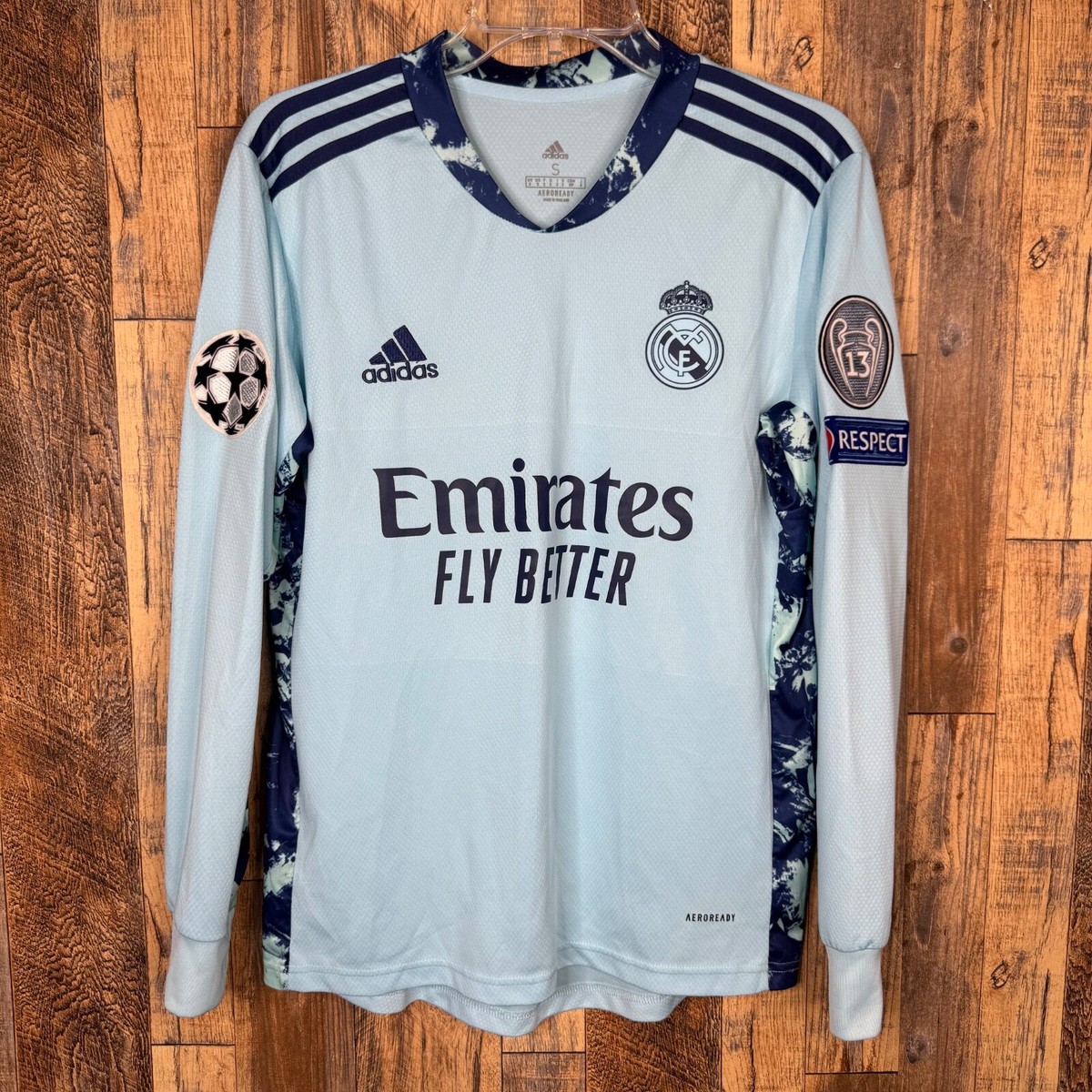 ٍReal Madrid 2020-21 GK Home Soccer Long Sleeve Jersey Adidas