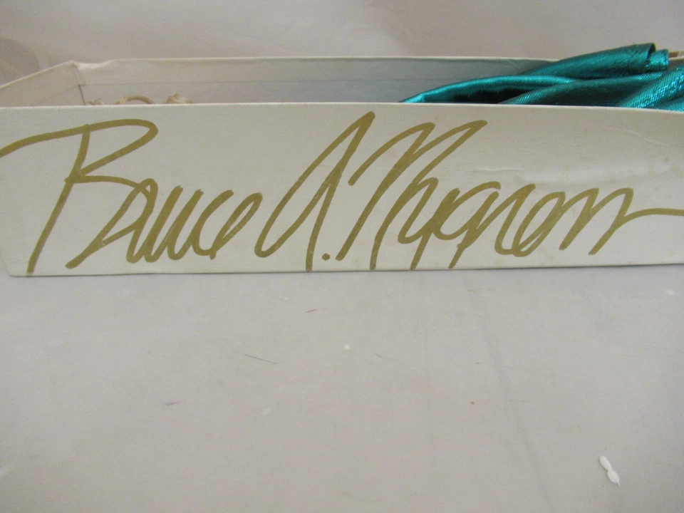 RARO ÚNICO EN SU CLASE Bruce A Nygren Personalizado Barbie Muñeca de Moda en Vestido Verde Foto 3 de 4