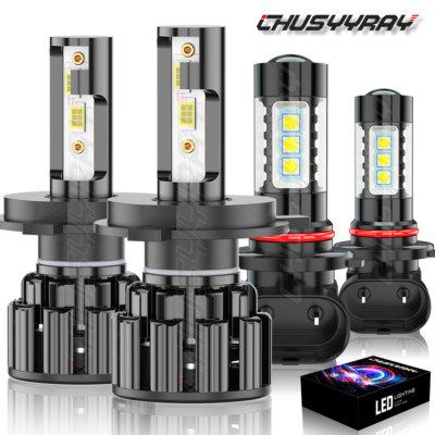 Kit de faros LED For 05-11 Toyota Tacoma Hi/Low Beam + bombilla de luz de niebla