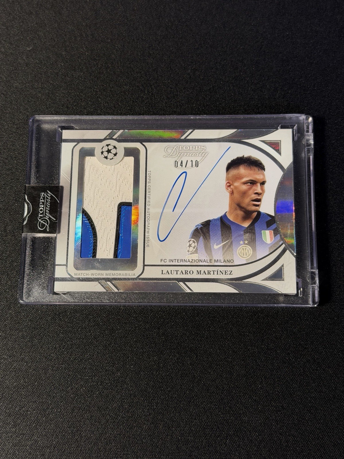 2024-25 Topps Dynasty Lautaro Martinez Jumbo Patch On-Card Auto /10 #LA-8 📈🔥