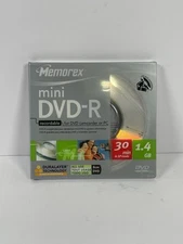Memorex Mini DVD-R Recordable for DVD Camcorder or PC 1.4 GB 30 min NEW 