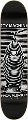 TOY MACHINE TOY DIVISION SKATEBOARD DECK 8.0 BLACK