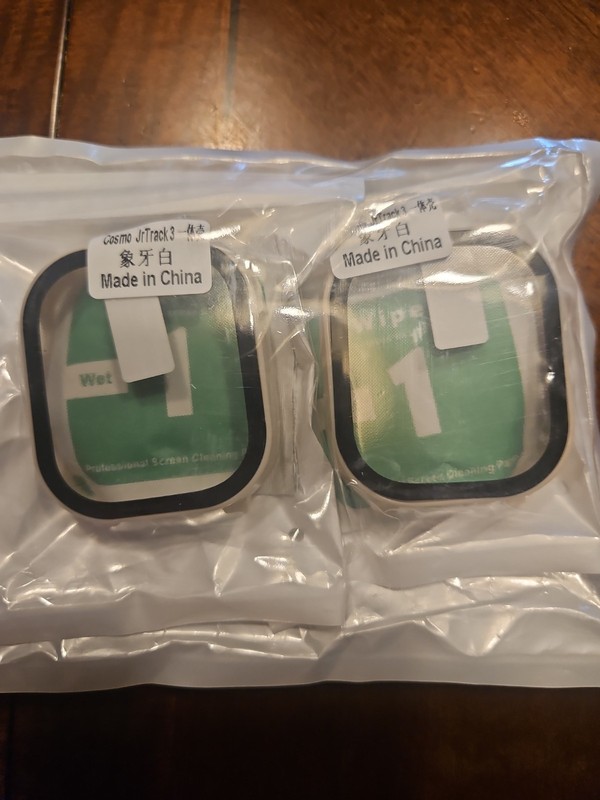 New Cosmo JrTrack 3 Smartwatch Protective Case Set Of 2 Off White