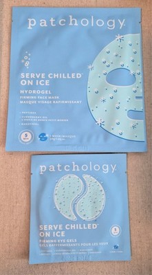 Patchology Serve Chilled On Ice Firming Hydrogel Masks (Pack of 1) + 1 Eye Gels