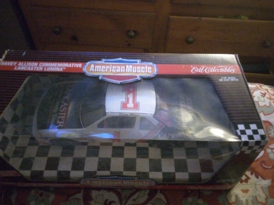 1/18 ERTL Remembering Davey Allison #1 Lancaster Chewing Tobacco Chevy Lumina - Image 2 of 4