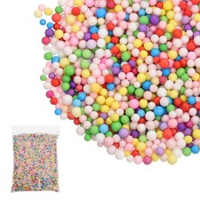 Foam Beads, 2-3mm Mini Small Balls Polystyrene Beads Multicolor