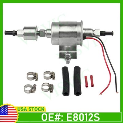 Universal Electric Fuel Pump Carburetor 12V Gas Diesel Inline Pump 35 GPH 5-9PSI