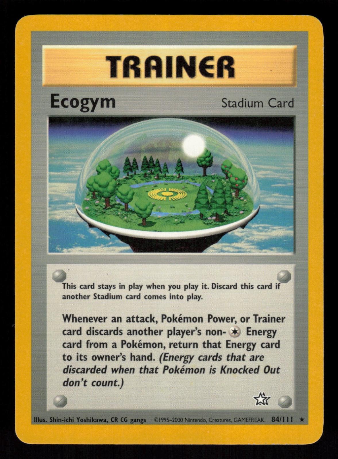 Ecogym 84/111 Neo Genesis Unlimited Rare LP Pokemon gangs