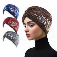 Muslim Hijab Cap Fashion Women Turban Hair Loss Hat Head Wrap Chemo Cancer Hat