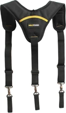 Heavy Duty Work Belt with Padded Suspenders – Tool Support Gear for Electricians