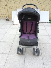 poussette trottine noir et mauve