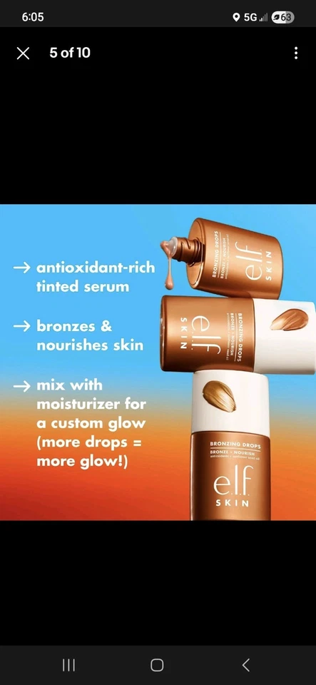 2 X e.l.f. SKIN Bronzing Drops ❤️ ROSE GOLD liquid bronz🔥 - Image 3 of 3