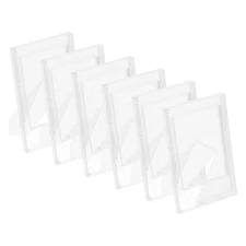 6 Pcs Mini Picture Frames 2.4 x 3.5 Inch Rectangle Photo Frame, Frosted Clear