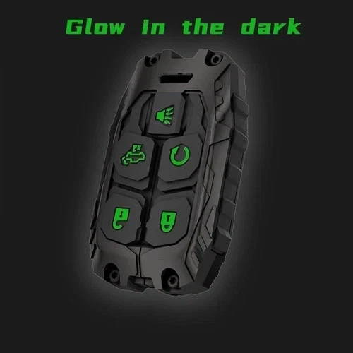 Heavy Key Fob Cover Case Protector for GMC, Keychain, Accessories black - Image 4 of 4