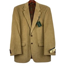 NWT RALPH LAUREN 42L Tan Khaki Corduroy Blazer Sports Jacket Coat 42 Long