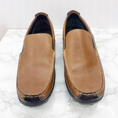 Cole Haan Tucker Venetian Loafers Mens 11 Brown Leather Slip On C03559 Moc Toe