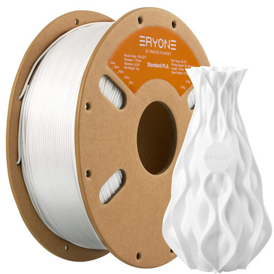 PLA Filament 1.75 mm Weiss 1 kg Spule 3D Drucker Maszgenauigkeit FDM Resin frei