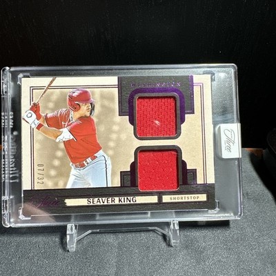 7/32 SEAVER KING FULL COUNT PROSPECT DUAL JERSEY 2025 Panini Three And Two !!!!!