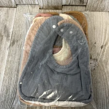 6pk~Muslin Baby Bibs for Unisex Boys Girls, Soft Cotton Baby Drool Bibs,Drooling