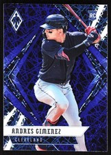 2021 Chronicles Phoenix Blue Velocity Andres Gimenez Cleveland Indians #3
