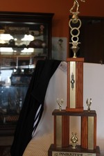 Vintage 1980s Pinbuster II Center Championship Bowling Trophy, 29" Tall