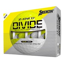 Srixon Z-Star XV 9 Divide White/Tour Yellow Golf Balls
