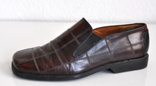 Lorenzo Banfi Herren Schuhe Businness Halbschuhe Leder Slipper Braun Gr 42 UK 8