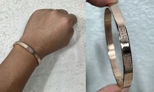 Massiver Armreif KUPFER Mantel Yant 5 Reihen Rich Talisman Armband Thai Buddh...