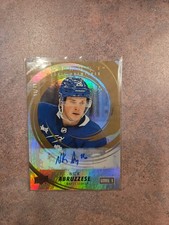 2022-23 Upper Deck Trilogy Hockey Gold Auto Nick Abruzzese /33