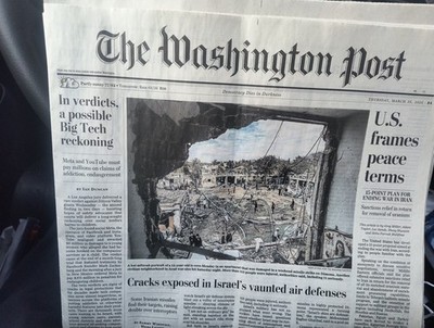 The Washington Post Thursday March 26 2026