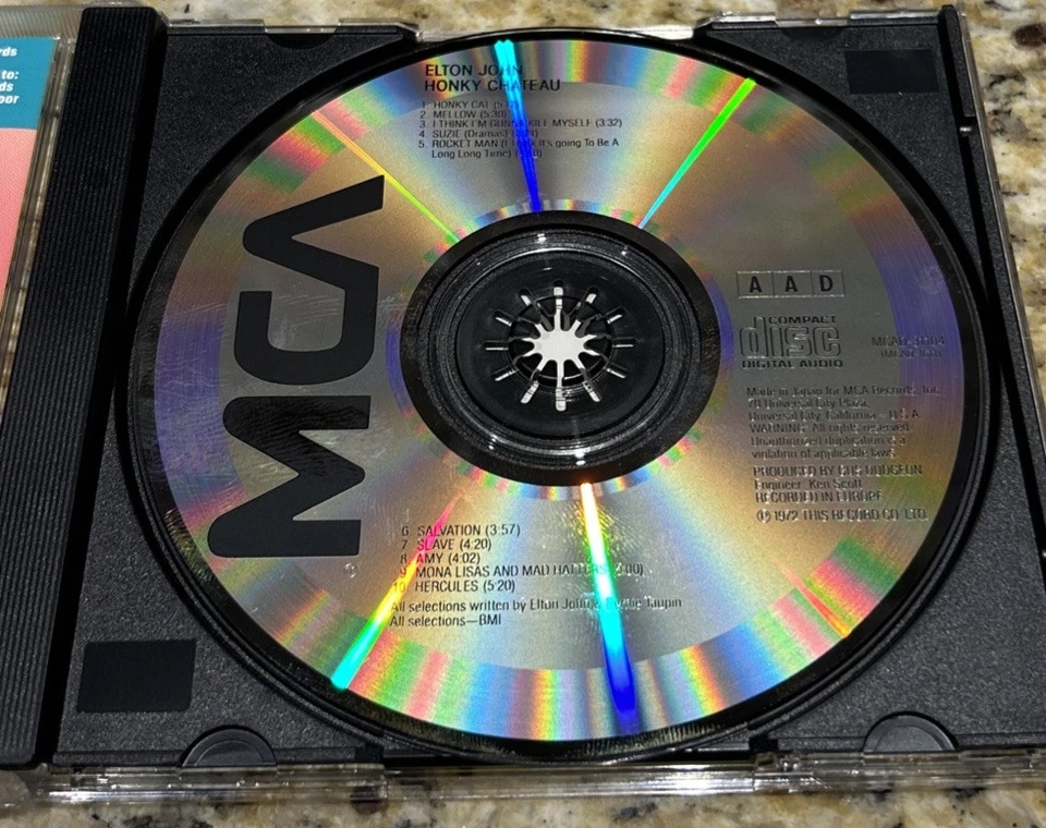 ELTON JOHN- HONKY CHATEAU CD MCA RECORDS RECORDED IN EUROPE MCAD-31104 Foto 2 de 3