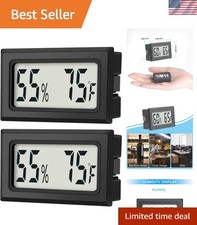 2-Pack Mini Digital Thermometer  Hygrometer for Plants - Indoor Monitoring