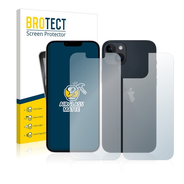 Panzerfolie Schutzglas Matt FüR Apple Iphone 14 (+RüCkseite) Schutz-image