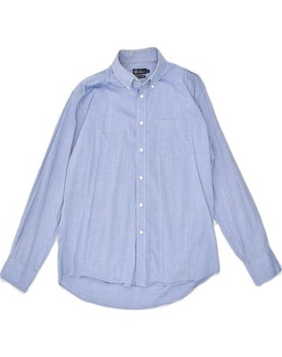 DACK'S Herren Hemd Regular Fit Large Blau Baumwolle AB36