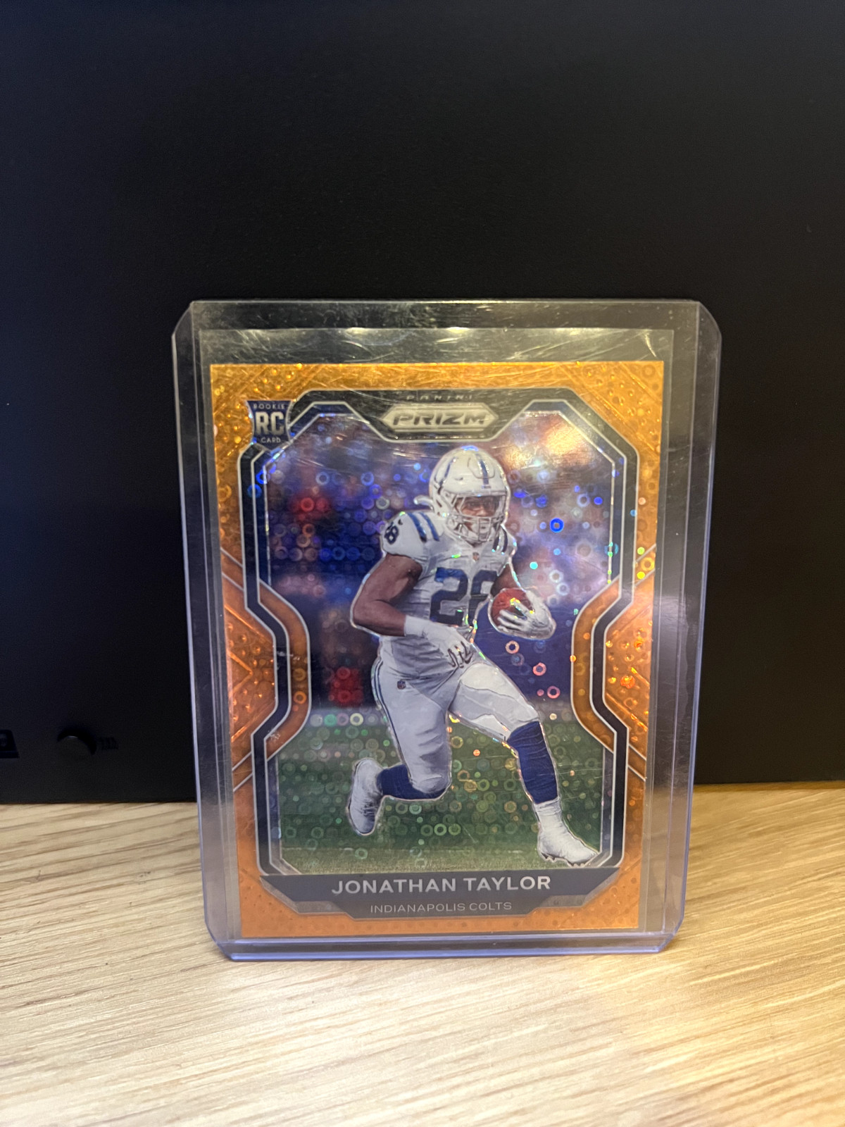 2020 Panini Prizm - Rookie Jonathan Taylor #332 Orange Disco Prizm (RC)