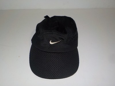 Vintage Y2K Nike Tailwind 7 Panel Mesh Black Running Hat Cap Outdoor Gym